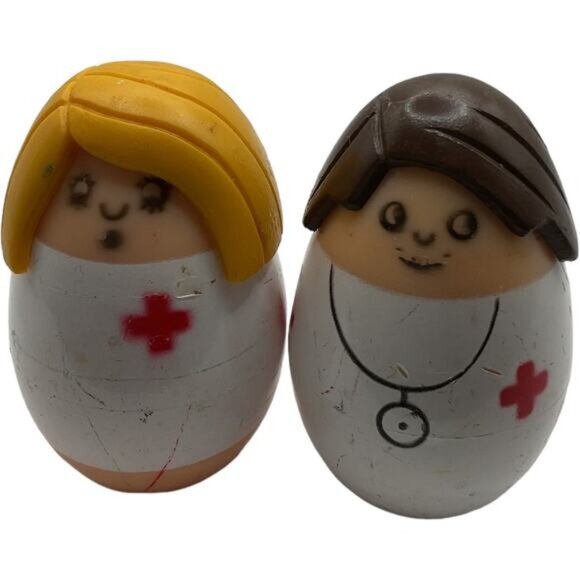 Tonka Toddler Peek A Boo Face Changing Medical Finger Puppet Egg Shape Weeble - Picture 2 of 6